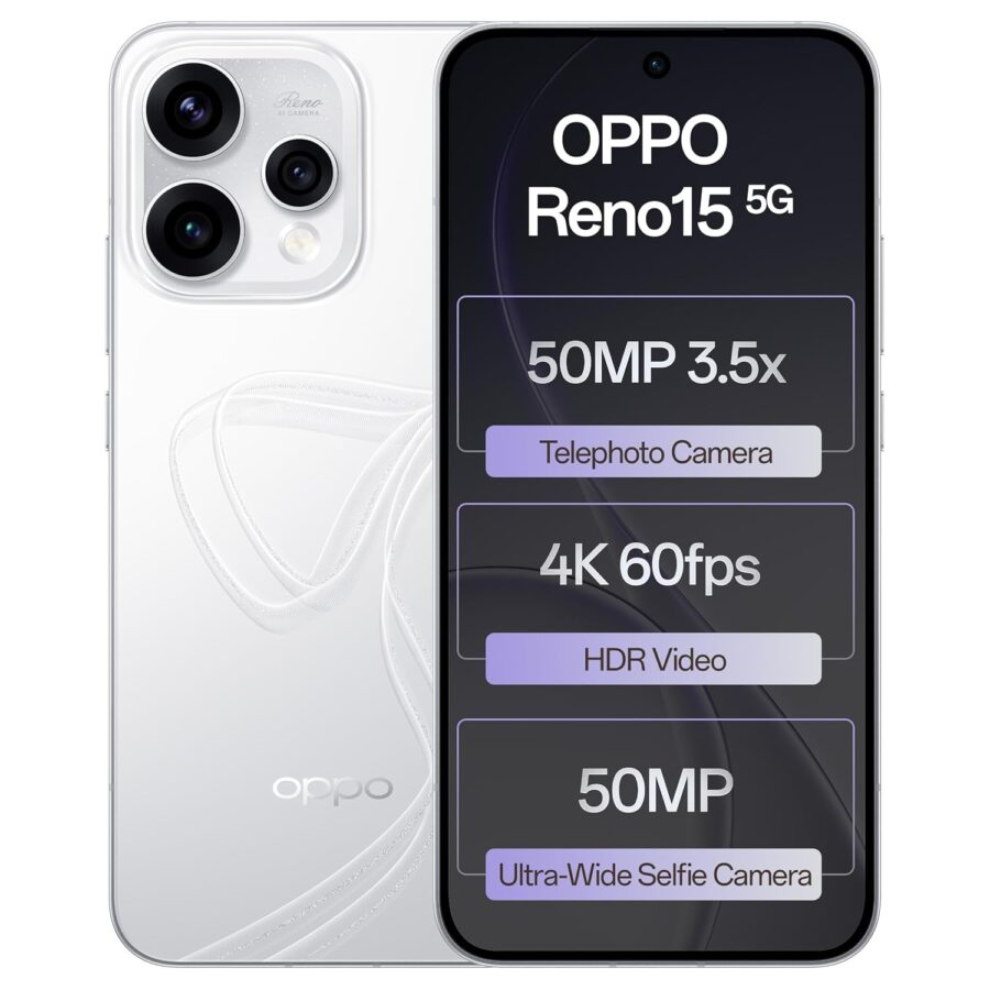 oppo reno15 5g (glacier white)