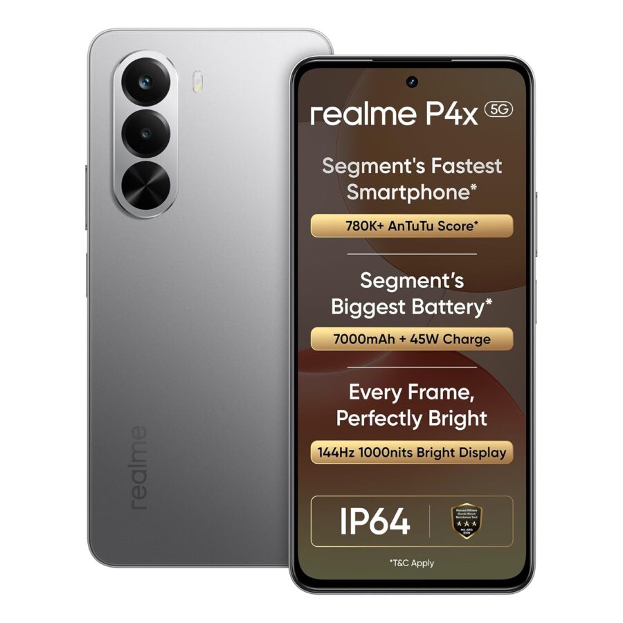 realme p4x (matte sliver)